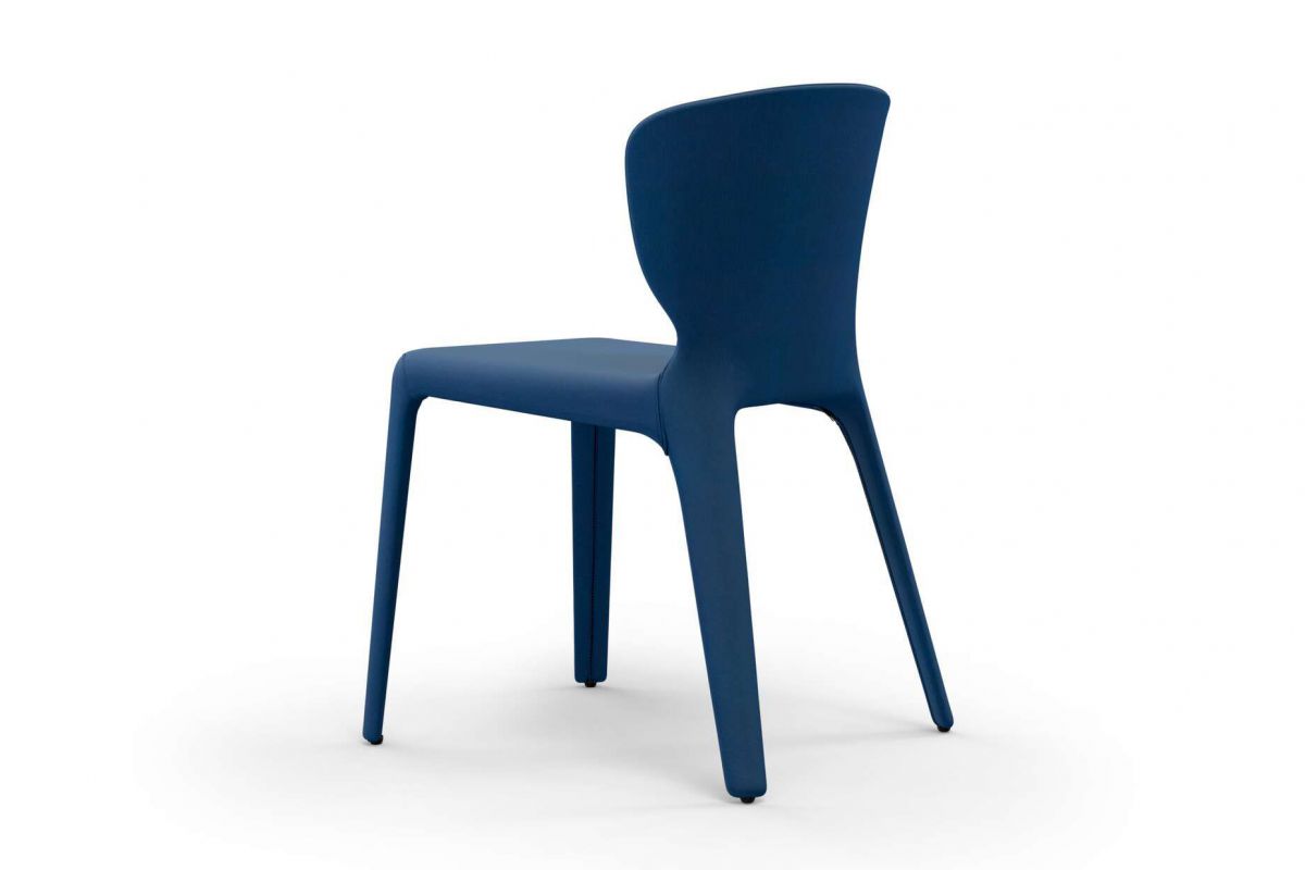 Chaise de qualité et ergonomique en tissu, structure en acier à 4 pieds 