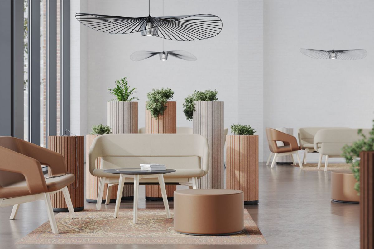 Colonne acoustique parthos, mobilier acoustique, espace lounge